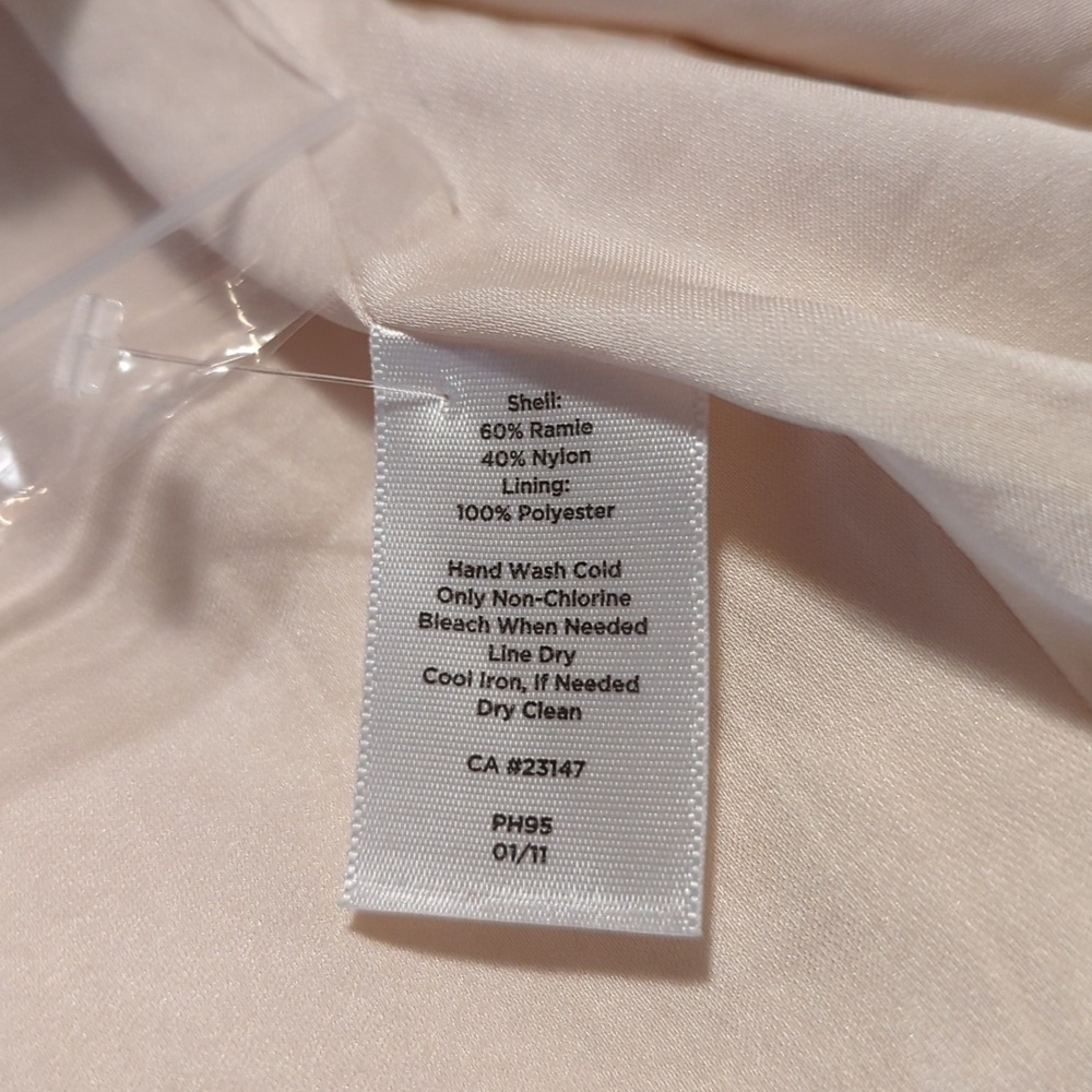 Talbots Cream Champagne Blazer Lined Jacket 16 Career Buttons - Picture 13 of 14